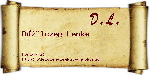 Délczeg Lenke névjegykártya
